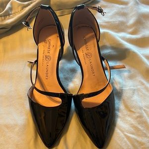 Chinese Laundry Black Heels Size 6 worn twice!
